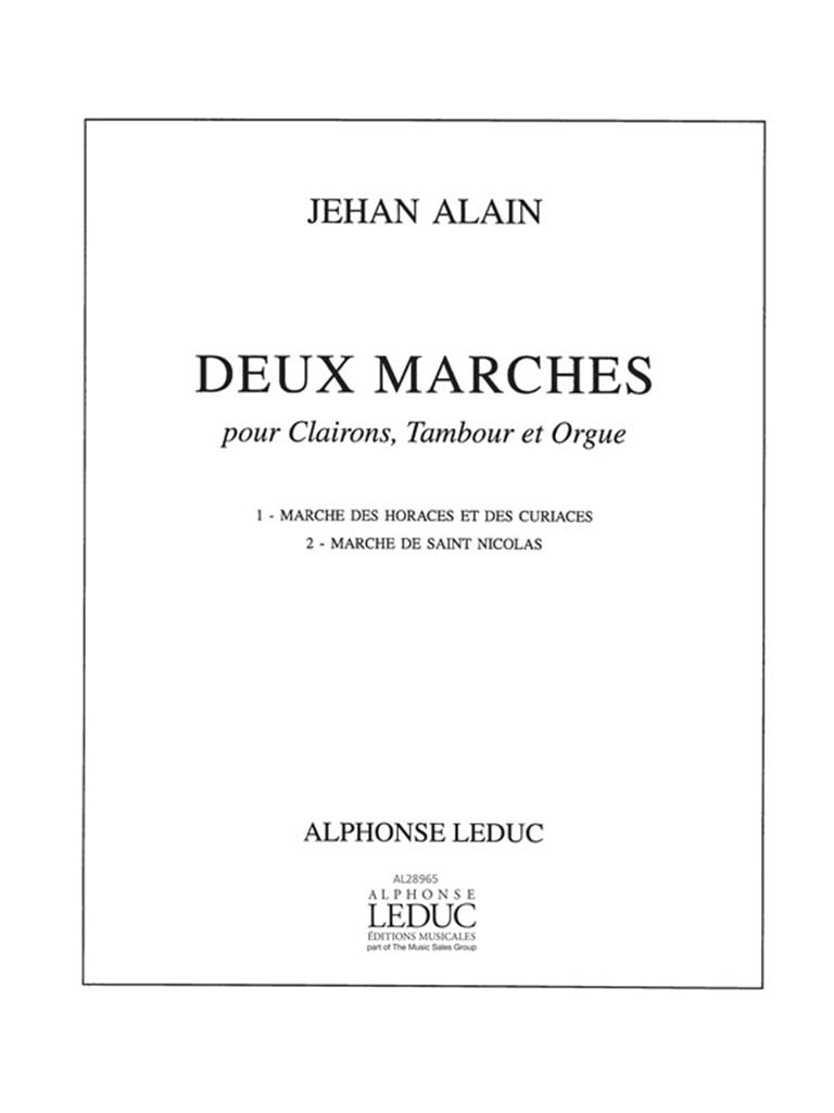 Jehan Ariste Alain: 2 Marches